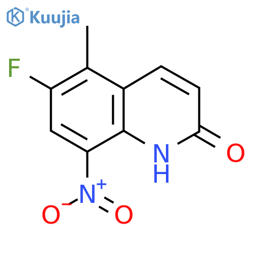 6-Fluoro-5-methyl-8-nitroquinolin-2(1H)-one structure