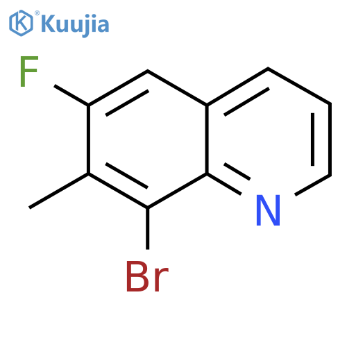8-Bromo-6-fluoro-7-methylquinoline structure