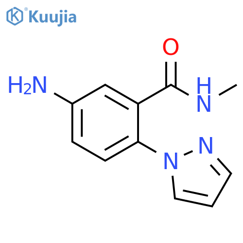 5-amino-N-methyl-2-(1H-pyrazol-1-yl)benzamide structure