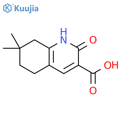 7,7-dimethyl-2-oxo-1,2,5,6,7,8-hexahydroquinoline-3-carboxylic acid structure