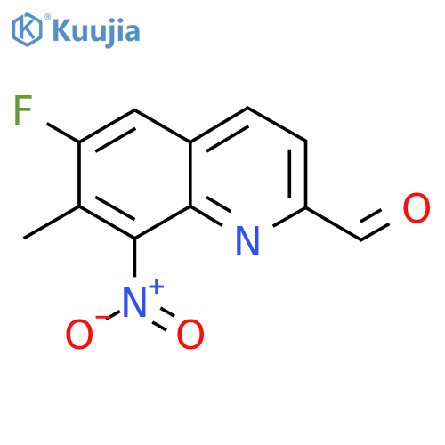 6-Fluoro-7-methyl-8-nitroquinoline-2-carbaldehyde structure