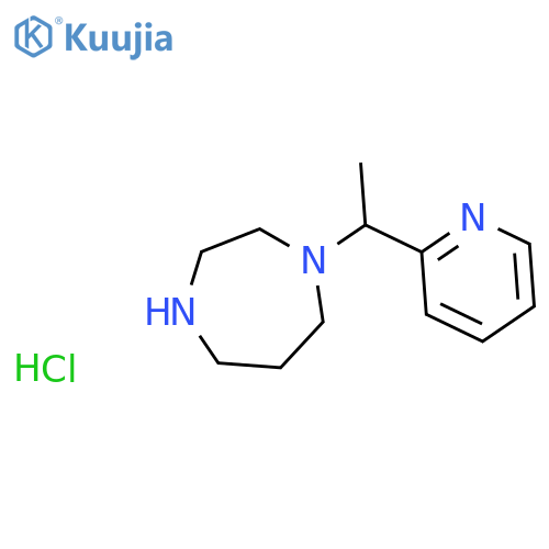 1-(1-(Pyridin-2-yl)ethyl)-1,4-diazepane hydrochloride structure