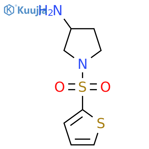 1-Thiophen-2-ylsulfonylpyrrolidin-3-amine structure