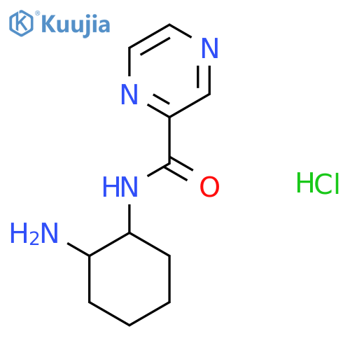 N-(2-Aminocyclohexyl)pyrazine-2-carboxamide hydrochloride structure