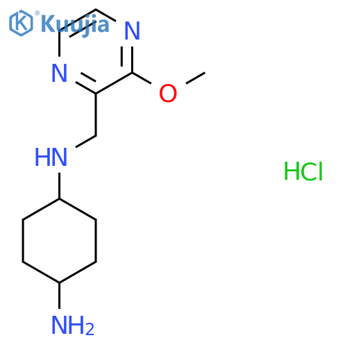 4-N-[(3-Methoxypyrazin-2-yl)methyl]cyclohexane-1,4-diamine;hydrochloride structure