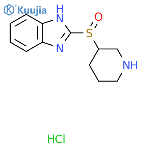 2-(Piperidin-3-ylsulfinyl)-1H-benzo[d]imidazole hydrochloride structure