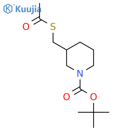 tert-butyl 3-(acetylsulfanyl)methylpiperidine-1-carboxylate structure
