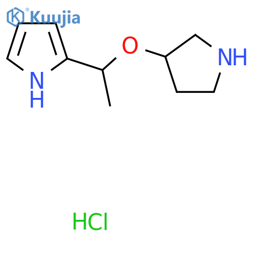 2-(1-(Pyrrolidin-3-yloxy)ethyl)-1H-pyrrole hydrochloride structure