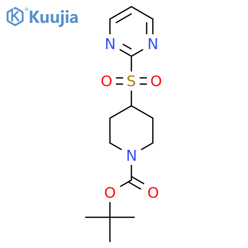 Tert-Butyl 4-(pyrimidin-2-ylsulfonyl)piperidine-1-carboxylate structure