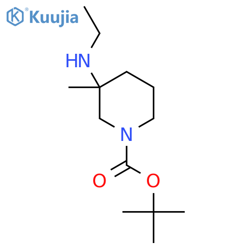 Tert-Butyl 3-(ethylamino)-3-methylpiperidine-1-carboxylate structure