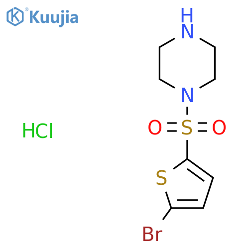 1-(5-Bromothiophen-2-yl)sulfonylpiperazine Hydrochloride structure