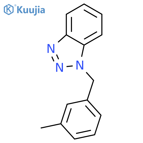 1-[(3-methylphenyl)methyl]-1H-1,2,3-benzotriazole structure