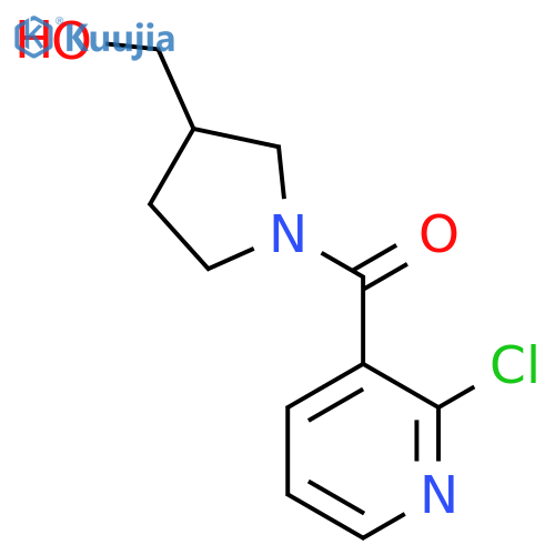 (2-Chloropyridin-3-yl)(3-(hydroxymethyl)pyrrolidin-1-yl)methanone structure