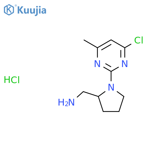 (1-(4-Chloro-6-methylpyrimidin-2-yl)pyrrolidin-2-yl)methanamine hydrochloride structure