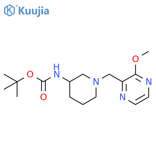 Tert-butyl (1-((3-methoxypyrazin-2-yl)methyl)piperidin-3-yl)carbamate structure