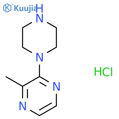 2-Methyl-3-(piperazin-1-yl)pyrazine hydrochloride structure
