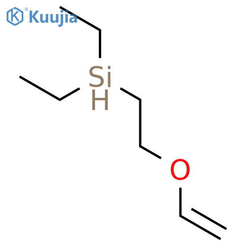 Silane, [2-(ethenyloxy)ethyl]diethyl- structure
