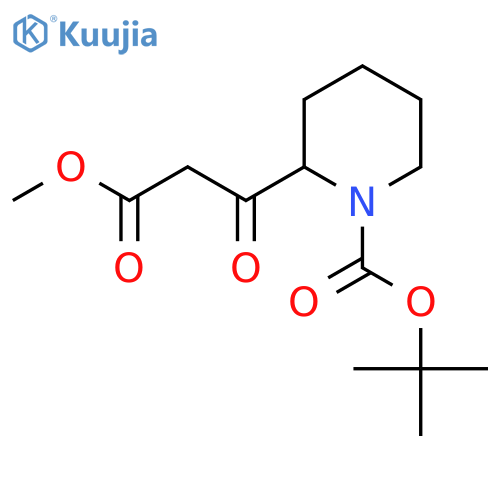 Tert-Butyl 2-(3-methoxy-3-oxopropanoyl)piperidine-1-carboxylate structure