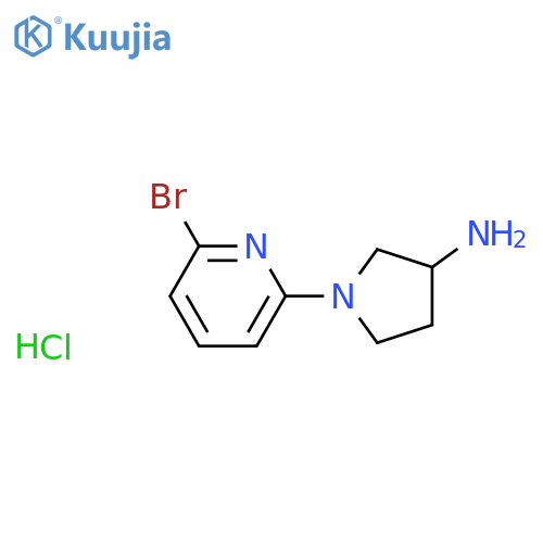 1-(6-Bromopyridin-2-yl)pyrrolidin-3-amine hydrochloride structure