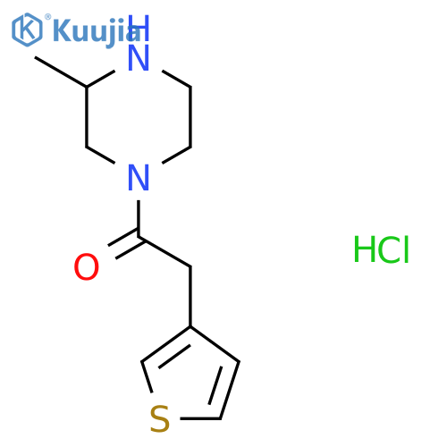 1-(3-Methylpiperazin-1-yl)-2-(thiophen-3-yl)ethanone hydrochloride structure