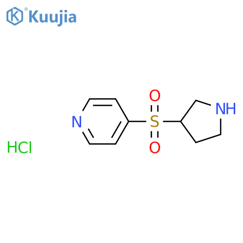 4-(Pyrrolidin-3-ylsulfonyl)pyridine hydrochloride structure