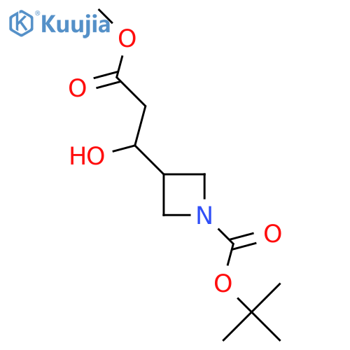 Tert-Butyl 3-(1-hydroxy-3-methoxy-3-oxopropyl)azetidine-1-carboxylate structure