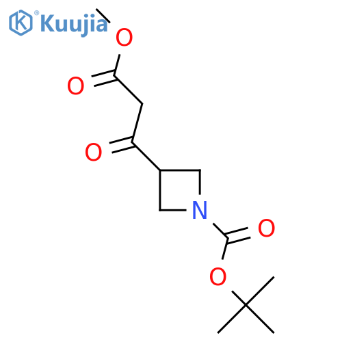Tert-Butyl 3-(3-methoxy-3-oxopropanoyl)azetidine-1-carboxylate structure