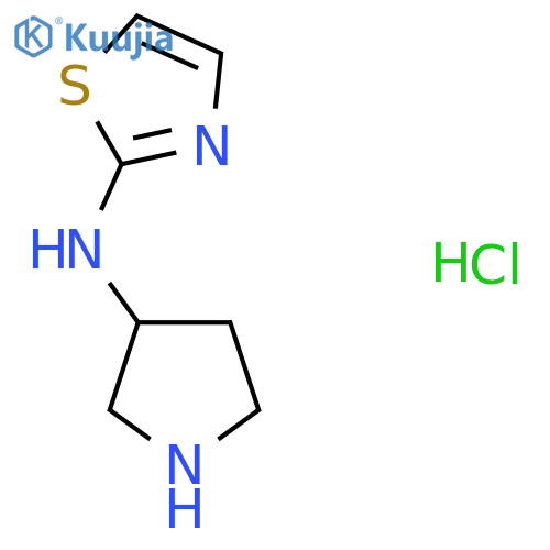 N-(Pyrrolidin-3-yl)thiazol-2-amine hydrochloride structure