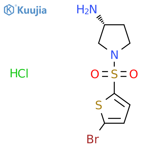 (R)-1-((5-Bromothiophen-2-yl)sulfonyl)pyrrolidin-3-amine hydrochloride structure