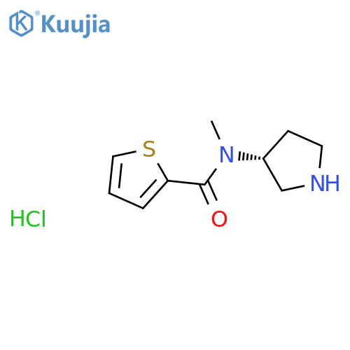 N-Methyl-N-[(3R)-pyrrolidin-3-yl]thiophene-2-carboxamide;hydrochloride structure