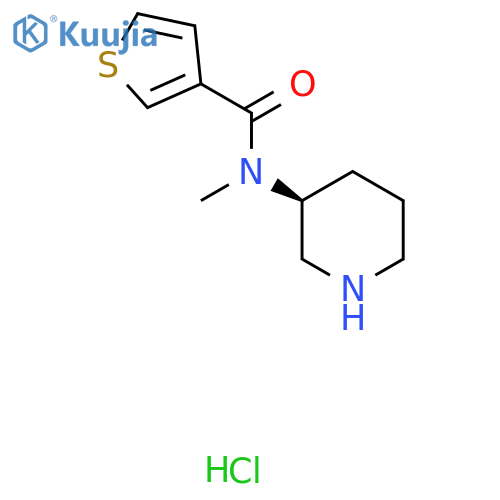 N-Methyl-N-[(3S)-piperidin-3-yl]thiophene-3-carboxamide;hydrochloride structure