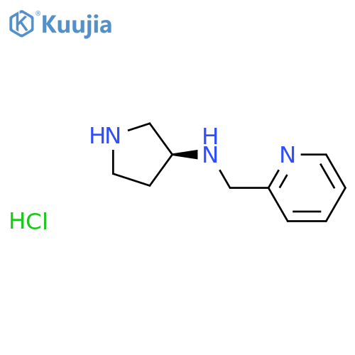 (3S)-N-(Pyridin-2-ylmethyl)pyrrolidin-3-amine;hydrochloride structure