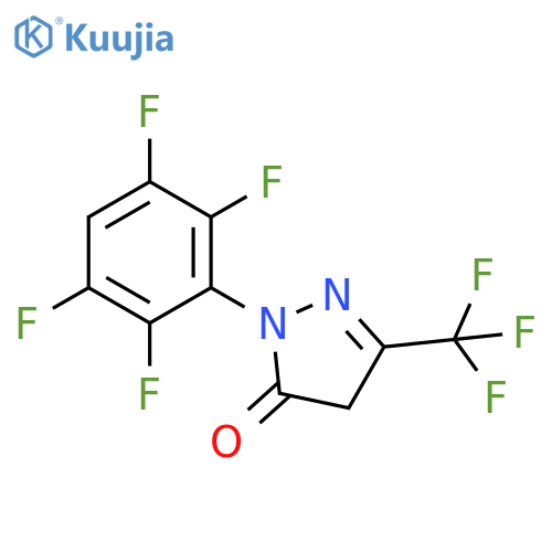 3H-Pyrazol-3-one, 2,4-dihydro-2-(2,3,5,6-tetrafluorophenyl)-5-(trifluoromethyl)- structure