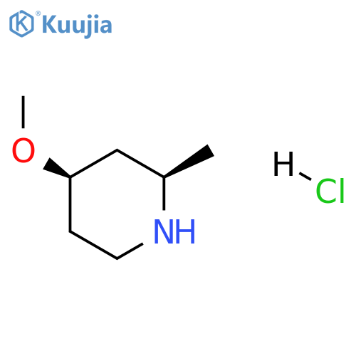 (2S,4R)-4-methoxy-2-methyl-piperidine;hydrochloride structure