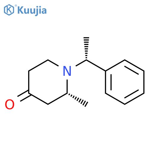 (2R)-2-methyl-1-[(1R)-1-phenylethyl]piperidin-4-one structure