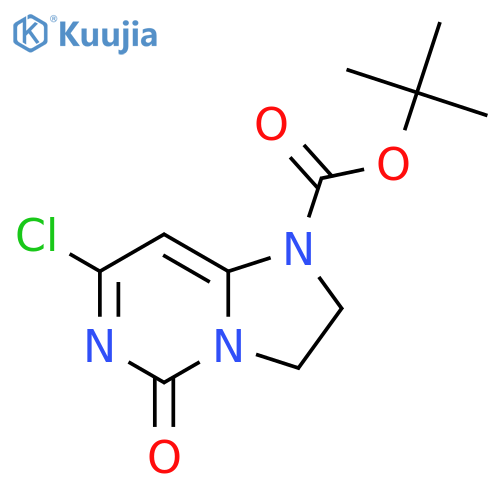 Tert-butyl 7-chloro-5-oxo-2,3-dihydroimidazo[1,2-C]pyrimidine-1(5H)-carboxylate structure