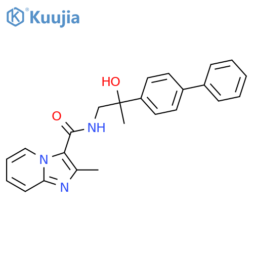 N-(2-{1,1'-biphenyl-4-yl}-2-hydroxypropyl)-2-methylimidazo1,2-apyridine-3-carboxamide structure