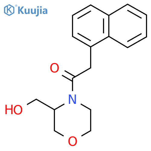 1-3-(hydroxymethyl)morpholin-4-yl-2-(naphthalen-1-yl)ethan-1-one structure
