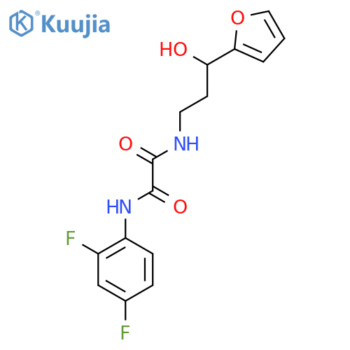 N'-(2,4-difluorophenyl)-N-3-(furan-2-yl)-3-hydroxypropylethanediamide structure