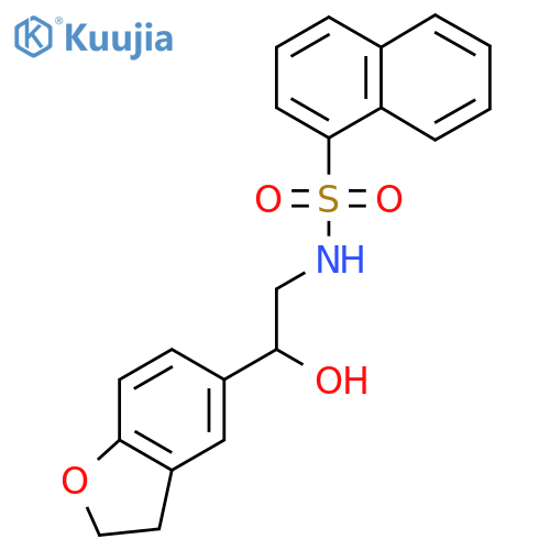 N-2-(2,3-dihydro-1-benzofuran-5-yl)-2-hydroxyethylnaphthalene-1-sulfonamide structure