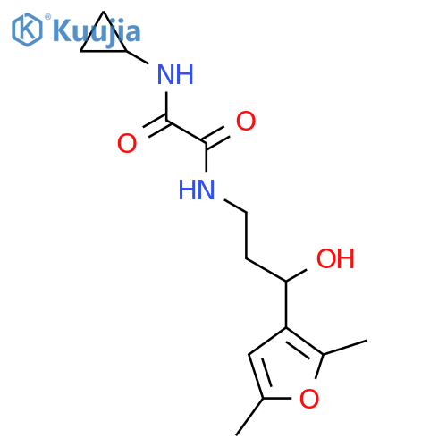 N-cyclopropyl-N'-3-(2,5-dimethylfuran-3-yl)-3-hydroxypropylethanediamide structure