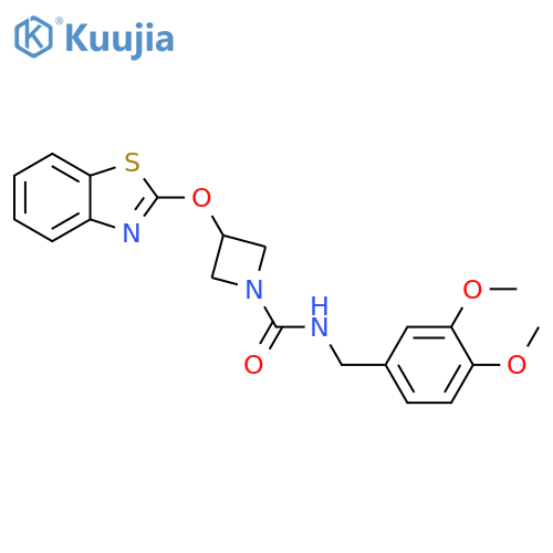 3-(1,3-benzothiazol-2-yloxy)-N-[(3,4-dimethoxyphenyl)methyl]azetidine-1-carboxamide structure