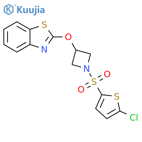 2-({1-[(5-chlorothiophen-2-yl)sulfonyl]azetidin-3-yl}oxy)-1,3-benzothiazole structure