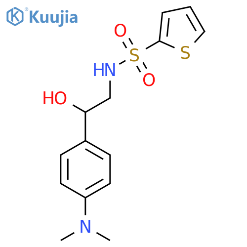 N-{2-4-(dimethylamino)phenyl-2-hydroxyethyl}thiophene-2-sulfonamide structure