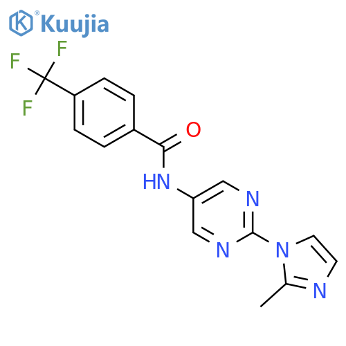 N-2-(2-methyl-1H-imidazol-1-yl)pyrimidin-5-yl-4-(trifluoromethyl)benzamide structure