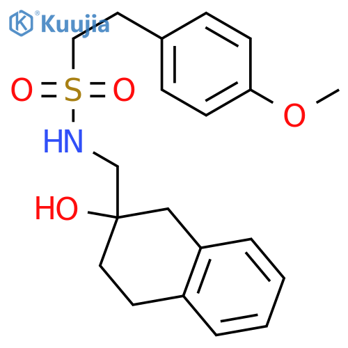 N-(2-hydroxy-1,2,3,4-tetrahydronaphthalen-2-yl)methyl-2-(4-methoxyphenyl)ethane-1-sulfonamide structure