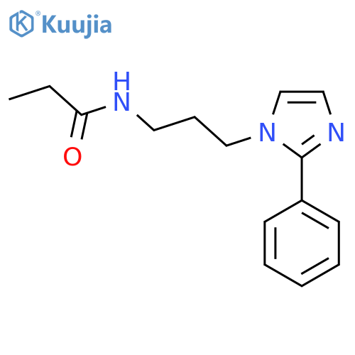 N-3-(2-phenyl-1H-imidazol-1-yl)propylpropanamide structure