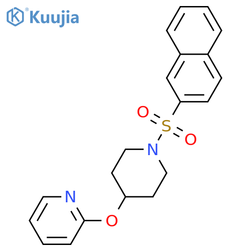 2-{[1-(naphthalene-2-sulfonyl)piperidin-4-yl]oxy}pyridine structure