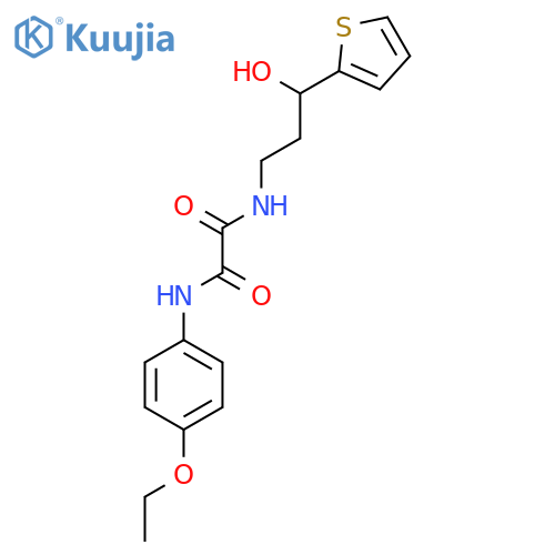 N'-(4-ethoxyphenyl)-N-3-hydroxy-3-(thiophen-2-yl)propylethanediamide structure