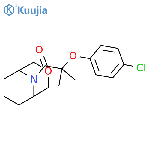 2-(4-chlorophenoxy)-2-methyl-1-{3-oxa-9-azabicyclo[3.3.1]nonan-9-yl}propan-1-one structure